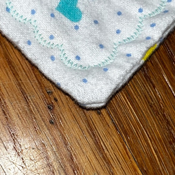 Snoedel Lovey Baby Security Blanket Hearts White multicolor gender neutral - Picture 6 of 8